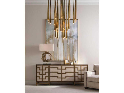 John Richard Hans 23-Light Brass Chandelier
