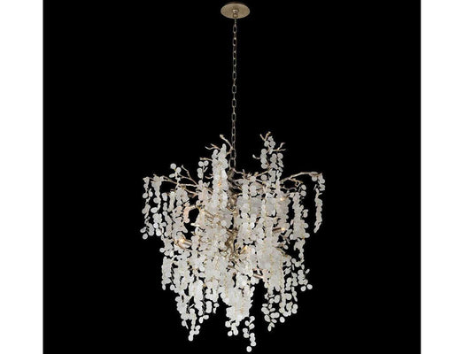 John Richard Shiro-Noda 11-Light Crystal Chandelier in Champagne Finish