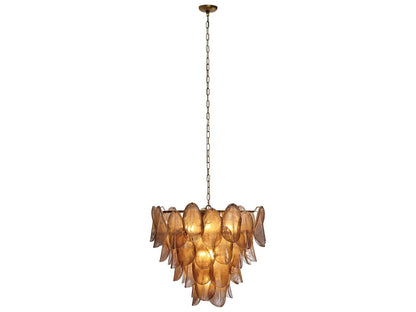 Jamie Young 10-Light Magnolia Chandelier in Smoke Grey Brass