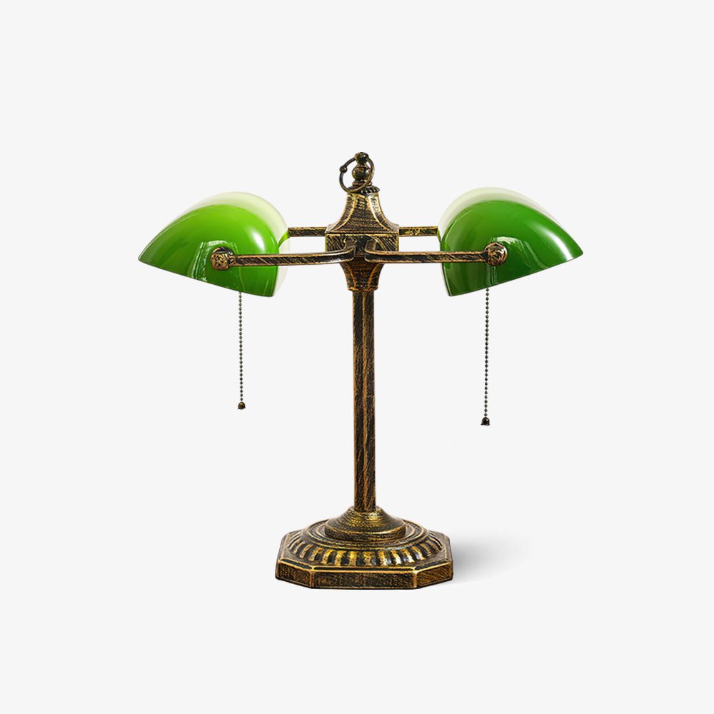 Jade Collection Table Lamp ∅ 15.4″ x H 15.7″ / Dia 39cm x H 40cm / Bronze & Green / AU Plug 1001 Table lamp