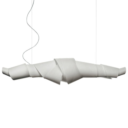 Caterpillar Chandelier ∅ 59.1″ x H 13.8″ / Dia 150cm x H 35cm / White / Warm Light Pendant light