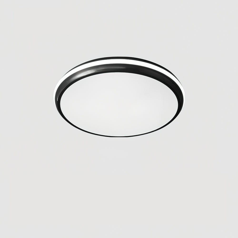 Jameson Ceiling Light ∅ 16.9″ x H 1.8″ / Dia 43cm x H 4.5cm / Black & White / Warm Light Ceiling lamp