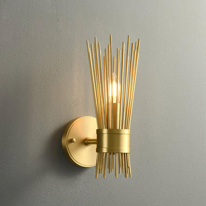 Jovenko Candle Wall Light ∅ 3.9″ x H 11.6″ / Dia 10cm x H 29.5cm / Brass Wall lamp