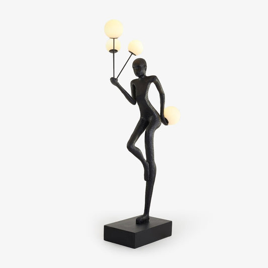 Juggling Sculptor Floor Lamp ∅ 35.4″ x H 84.6″ / Black / US Plug Floor lamp