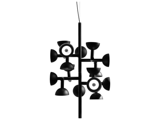 Karman Sibilla 16-Light Geometric Chandelier in Black