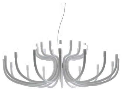 Karman Snoob 32-Light Chandelier in White Aluminum