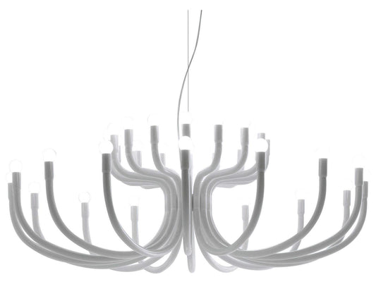 Karman Snoob 32-Light Chandelier in White Aluminum