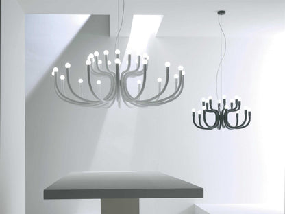 Karman Snoob 32-Light Chandelier in White Aluminum
