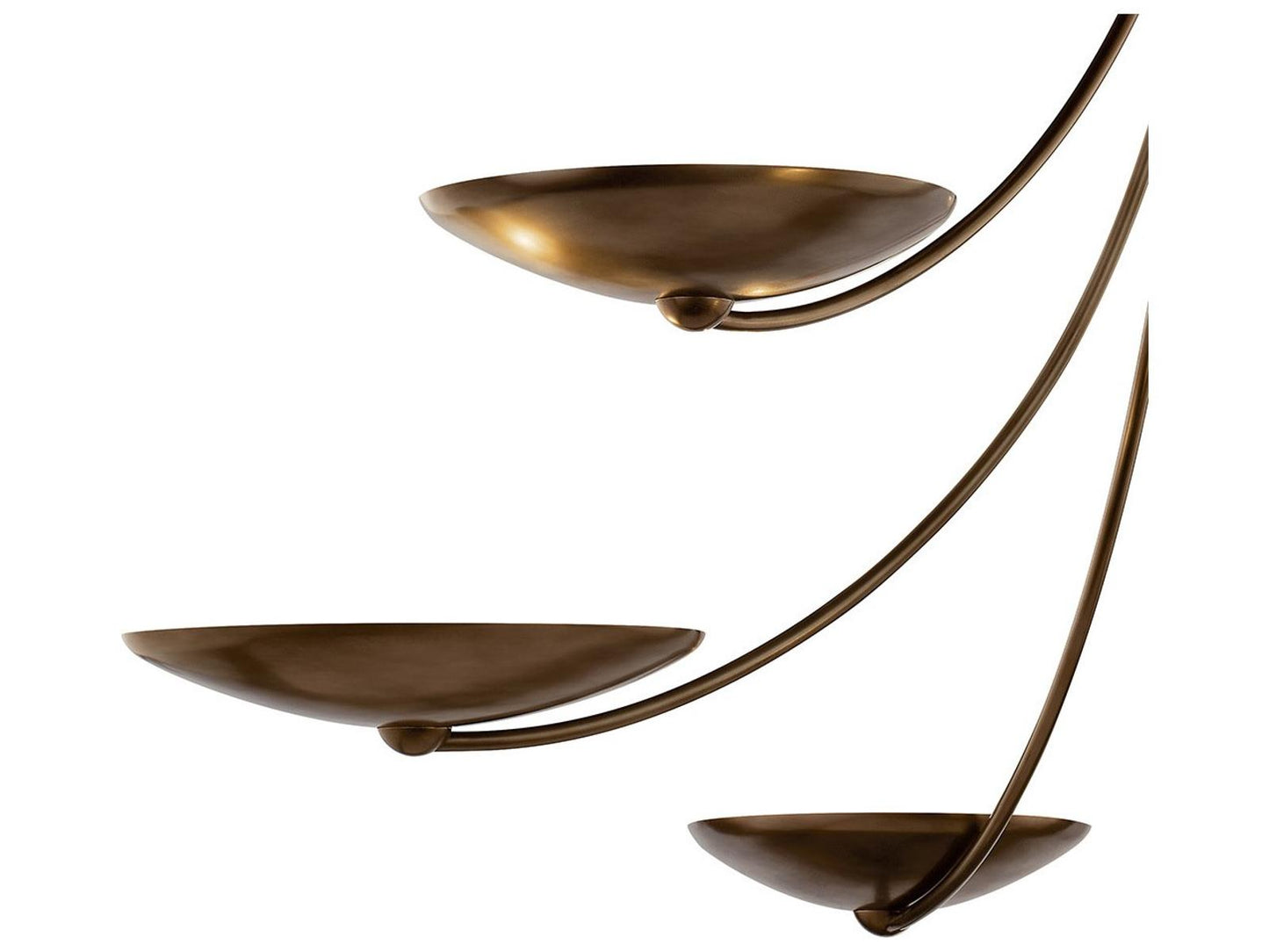 Kichler Palmela 6-Light Champagne Bronze Lacquered Brass LED Bowl Chandelier