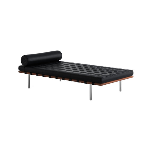 Barcelona Couch with Straps in Matching Leather