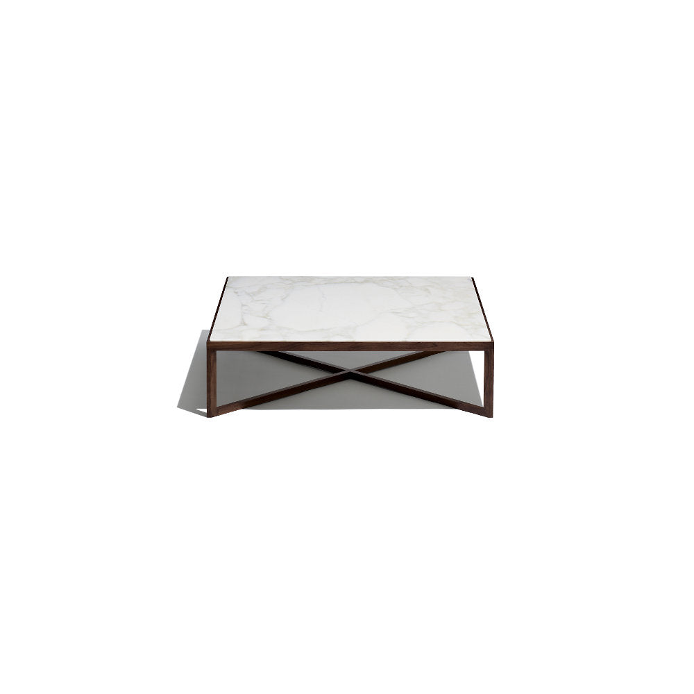 Krusin Square Coffee Table with Marble Table Top