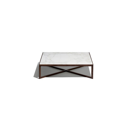 Krusin Square Coffee Table with Marble Table Top