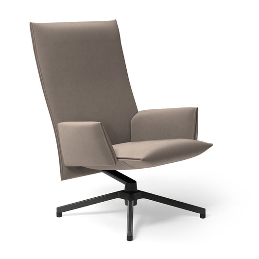Pilot Swivel High Back Lounge, Upholstered Arms