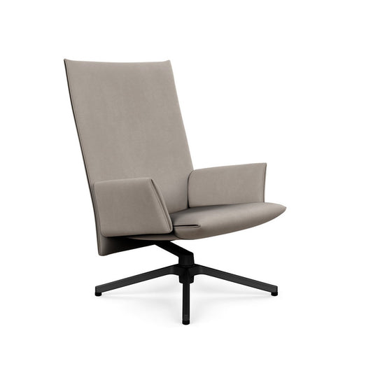 Pilot Swivel High Back Lounge, Upholstered Arms