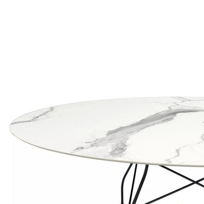 Glossy Oval Dining Table