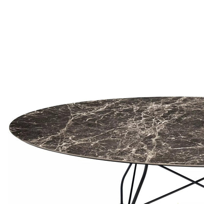 Glossy Oval Dining Table