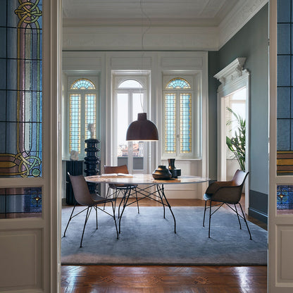 Glossy Oval Dining Table
