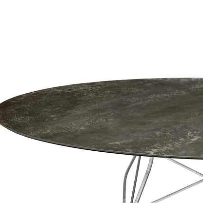 Glossy Oval Dining Table
