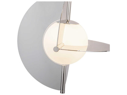 Kuzco Lighting Scorpio Polished Nickel Geometric LED Chandelier with Opal Glass