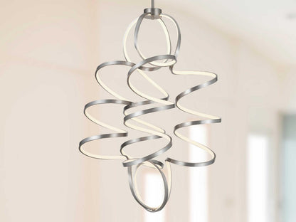 Kuzco Lighting Synergy LED Chandelier in Antique Silver