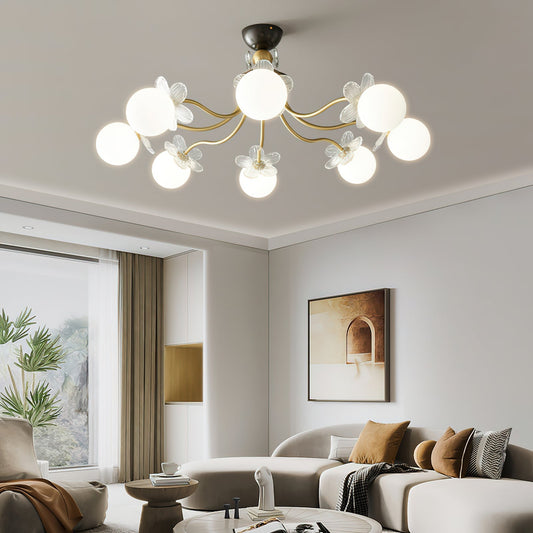 Blossom Flower Glass Chandelier Ceiling lamp