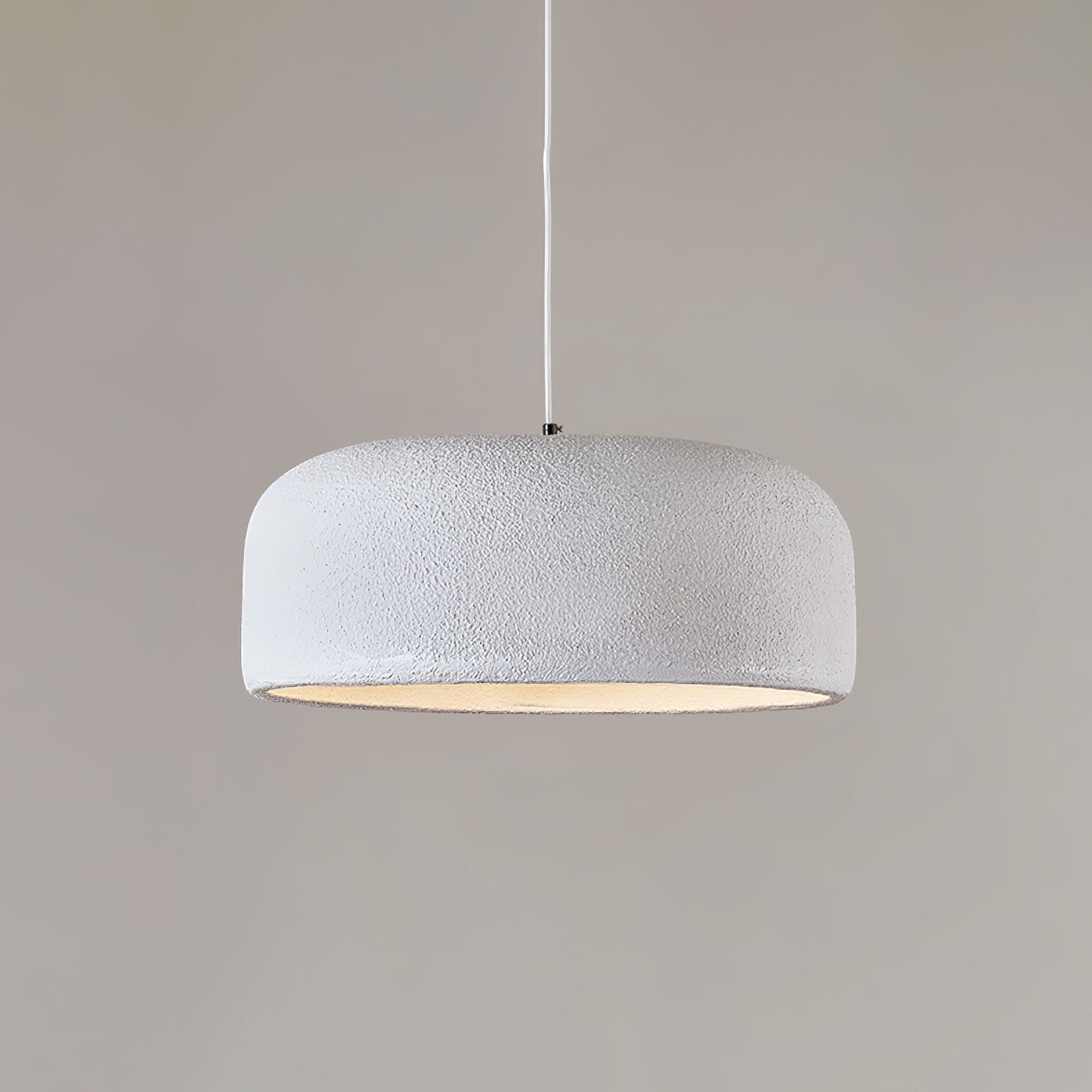 Khmara Resin Dome Pendant Lamp ∅ 19.7″ x H 8.7″ / Dia 50cm x H 22cm / White Pendant light
