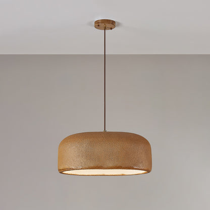 Khmara Resin Dome Pendant Lamp ∅ 19.7″ x H 8.7″ / Dia 50cm x H 22cm / Brown Pendant light