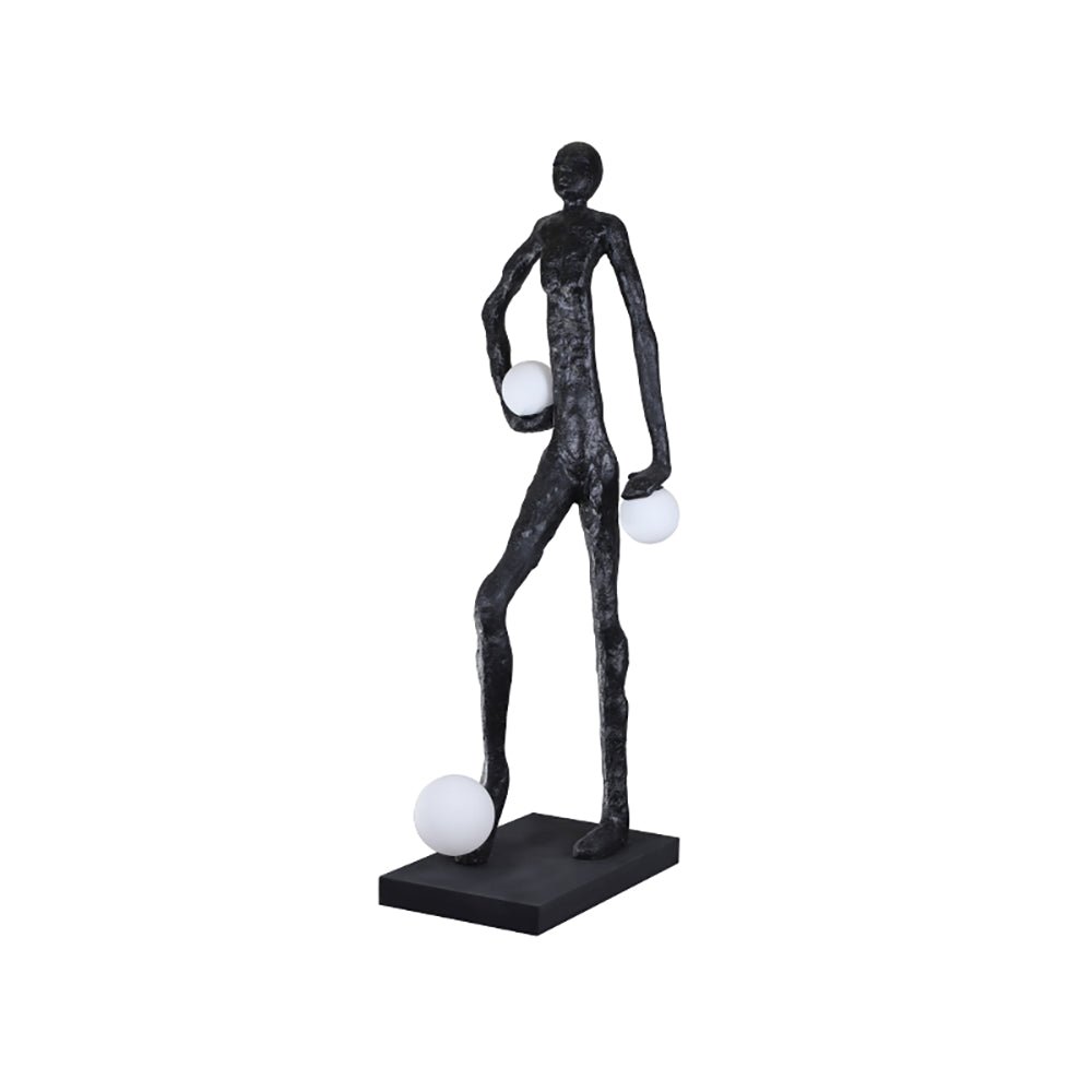 Kicking Ball Sculpture Character Floor Lamp Floor lamp