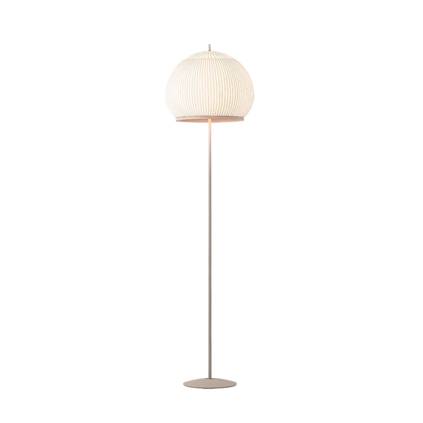 Lantern Knit Floor Lamp ∅ 25.6″ x H 76.8″ / Dia 65cm x H 195cm / White & Three-Color Stepless Dimming / US Plug Floor