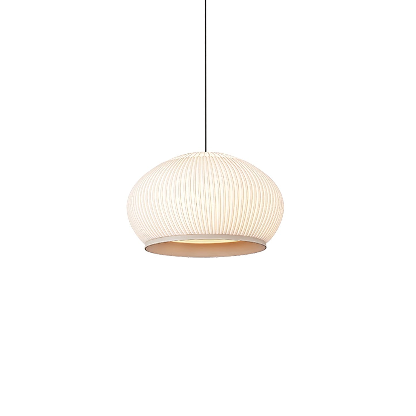 Lantern Knit Pendant Lamp ∅ 17.7″ x H 11″ / Dia 45cm x H 28cm / White / Three-color Stepless Dimming Pendant light