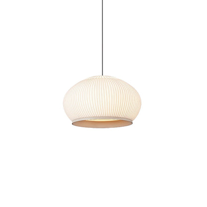 Lantern Knit Pendant Lamp ∅ 17.7″ x H 11″ / Dia 45cm x H 28cm / White / Three-color Stepless Dimming Pendant light