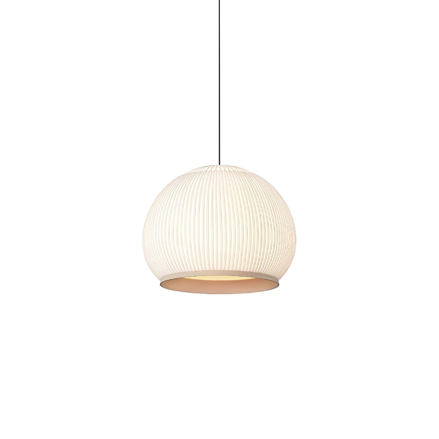 Lantern Knit Pendant Lamp ∅ 17.7″ x H 13.8″ / Dia 45cm x H 35cm / White / Three-color Stepless Dimming Pendant light