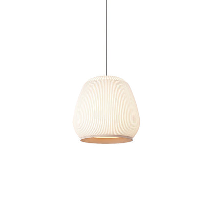 Lantern Knit Pendant Lamp ∅ 17.7″ x H 7.3″ / Dia 45cm x H 44cm / White / Three-color Stepless Dimming Pendant light