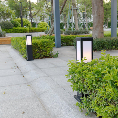 Kuzco Bollard Outdoor Light ∅ 5.5″ x H 23.6″ / Dia 14cm x H 60cm / Black / Warm Light Outdoor Lighting
