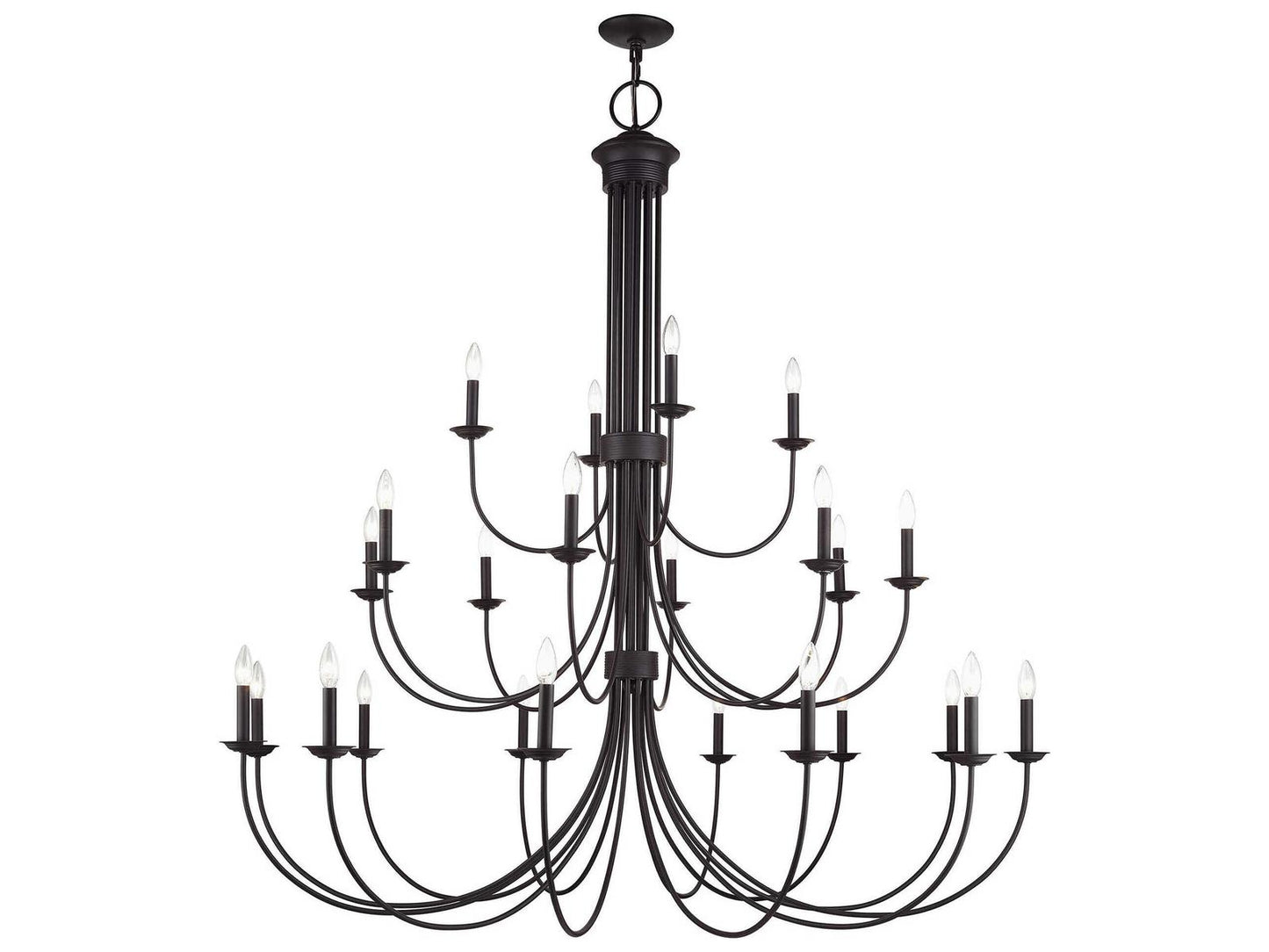 Livex Lighting Estate 24-Light Bronze Grande Foyer Chandelier