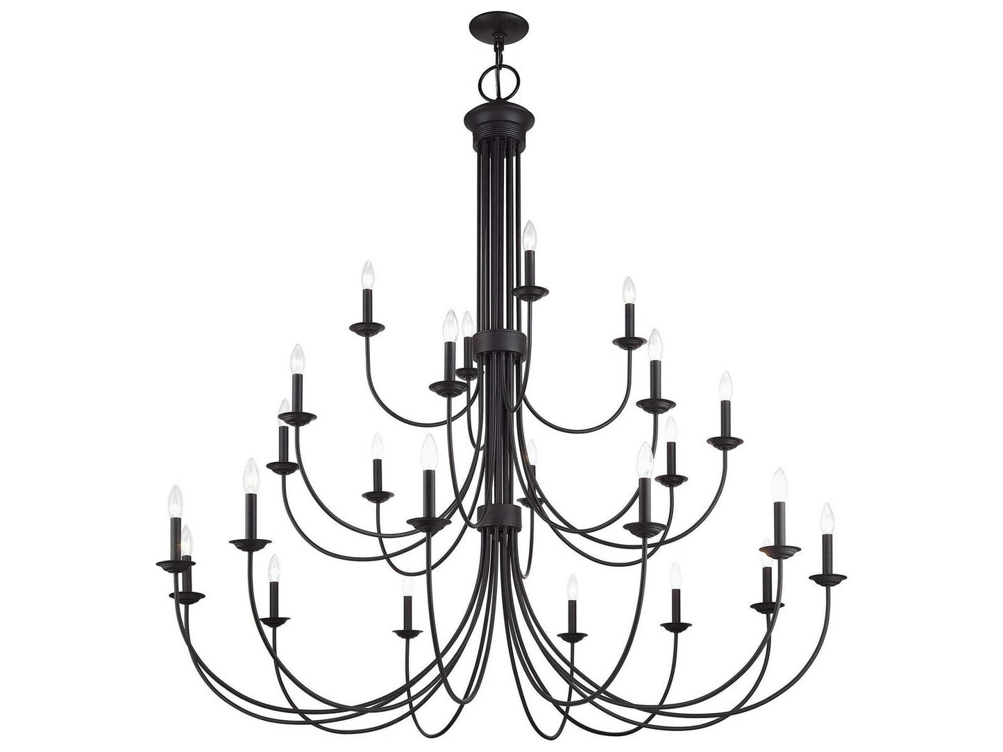 Livex Lighting Estate 24-Light Bronze Grande Foyer Chandelier