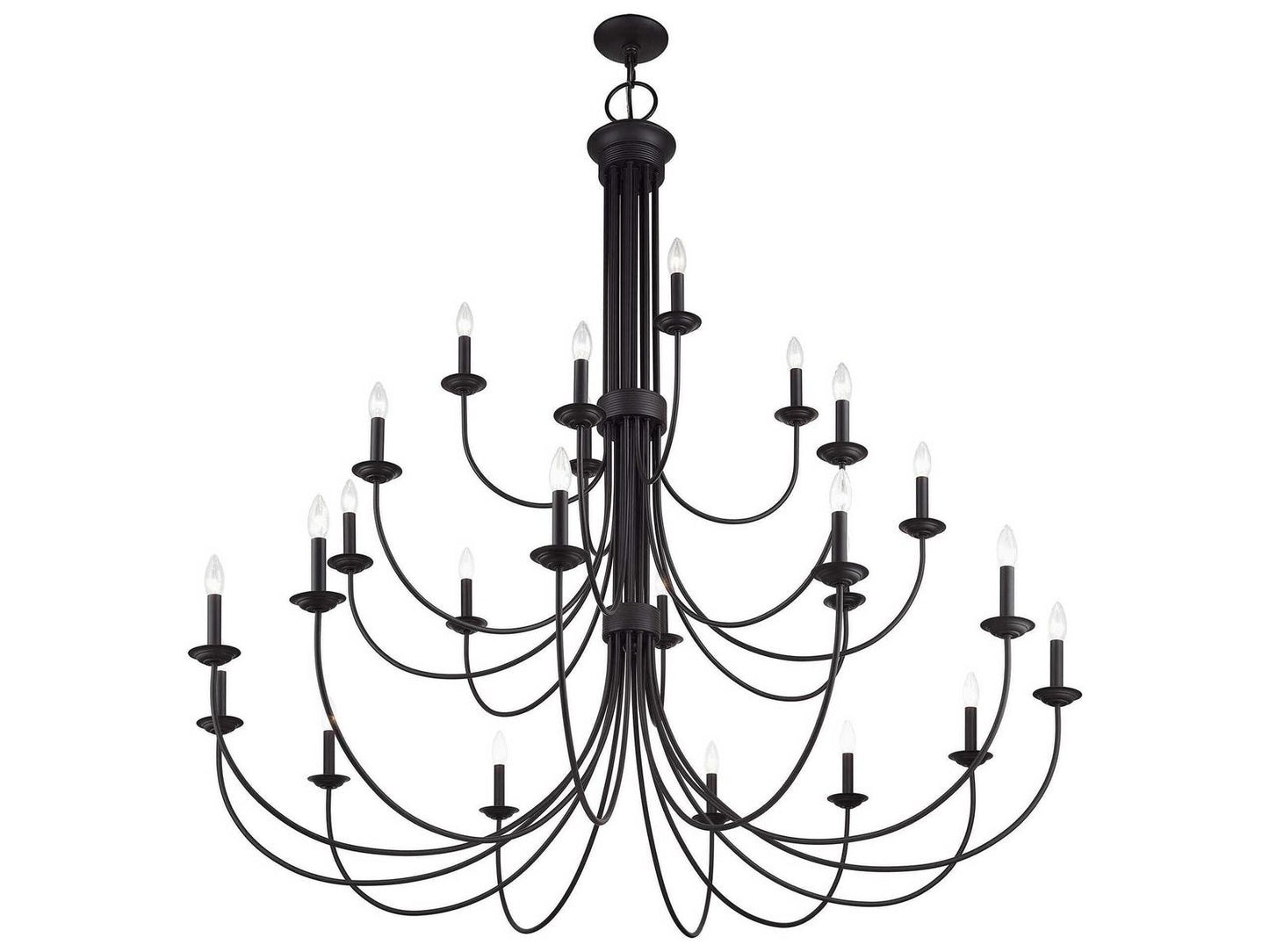 Livex Lighting Estate 24-Light Bronze Grande Foyer Chandelier