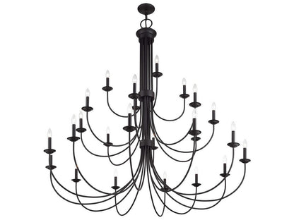 Livex Lighting Estate 24-Light Bronze Grande Foyer Chandelier