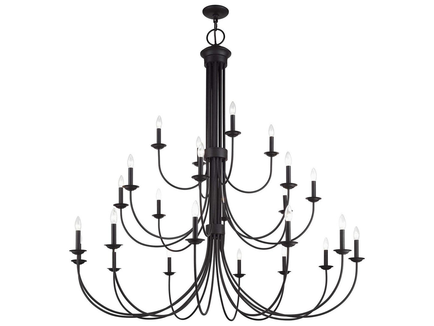 Livex Lighting Estate 24-Light Bronze Grande Foyer Chandelier