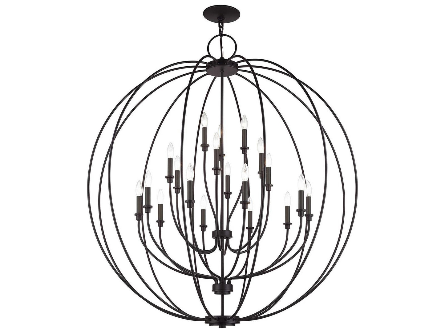 Livex Lighting Milania 19-Light Bronze Chandelier
