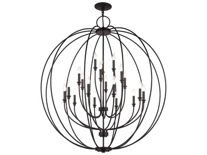 Livex Lighting Milania 19-Light Bronze Chandelier