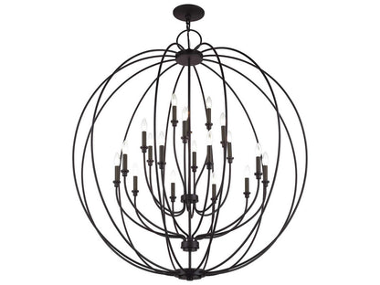 Livex Lighting Milania 19-Light Bronze Chandelier