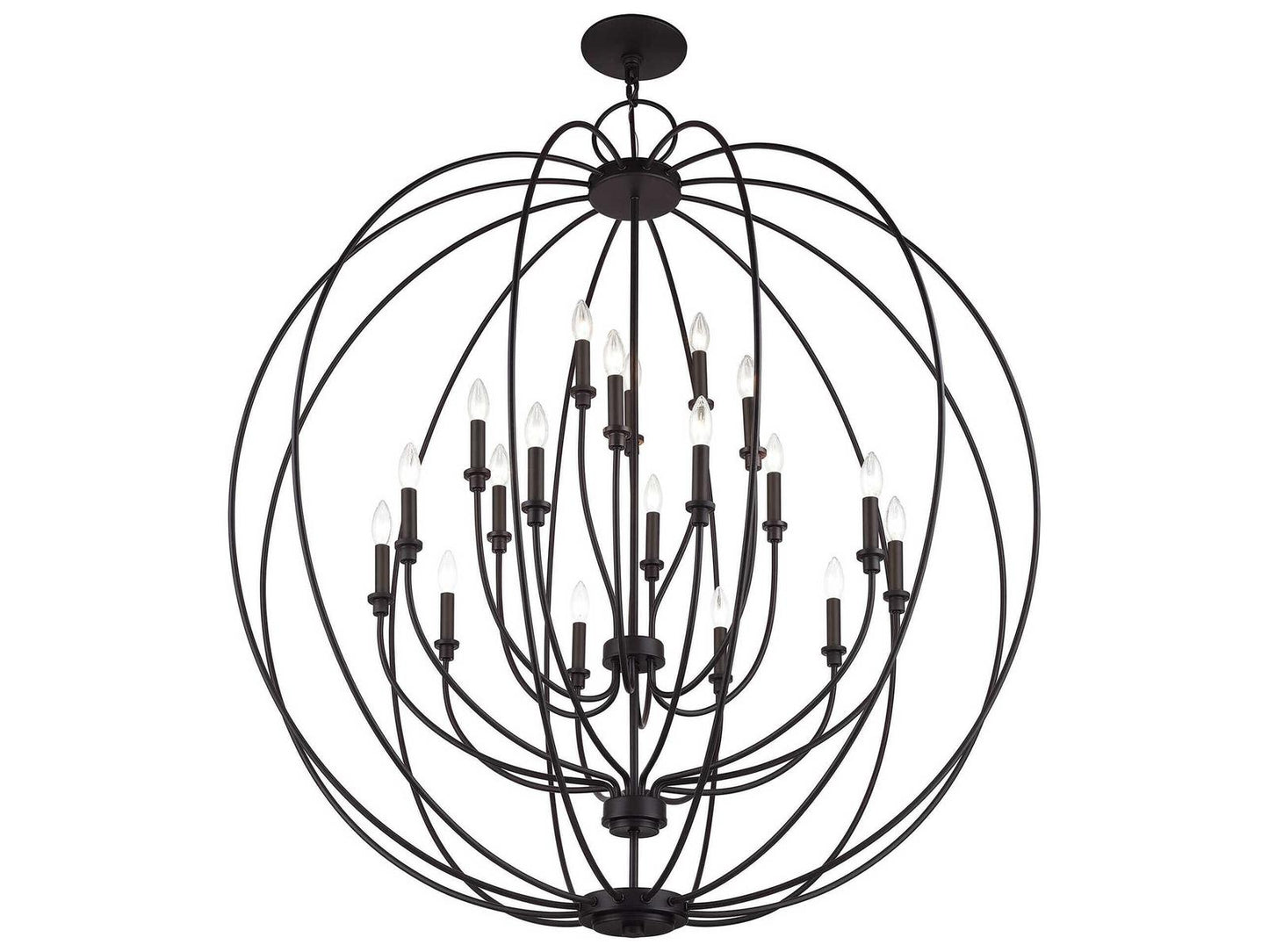 Livex Lighting Milania 19-Light Bronze Chandelier