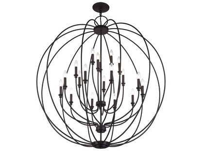 Livex Lighting Milania 19-Light Bronze Chandelier
