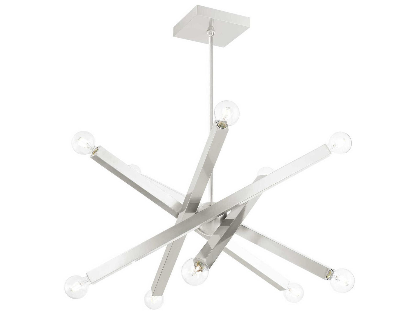 Livex Lighting Solna 10-Light Brushed Nickel Sputnik Chandelier