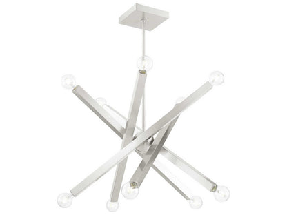 Livex Lighting Solna 10-Light Brushed Nickel Sputnik Chandelier