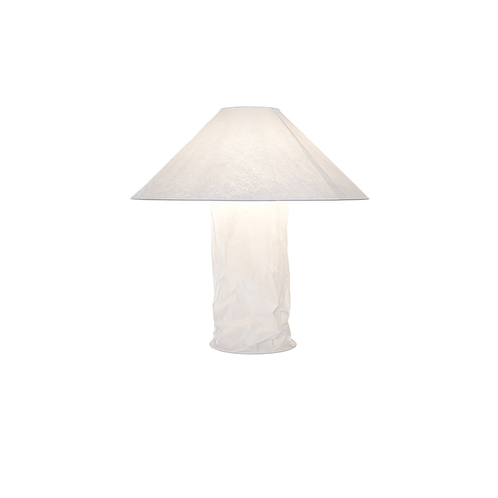 Crinkle Paper Table Lamp ∅ 19.7″ x H 19.7″ / Dia 50cm x H 50cm / White / US Plug 1001 Table lamp