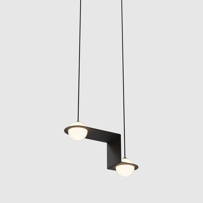Orbion Black Pendant Lamp Laurent-06 ∅ 23.6″ x H 7.9″ / Dia 60cm x W 20cm / Black Pendant light