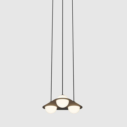 Orbion Black Pendant Lamp Laurent-08 ∅ 20.5″ x H 5.9″ / Dia 52cm x H 15cm / Black Pendant light