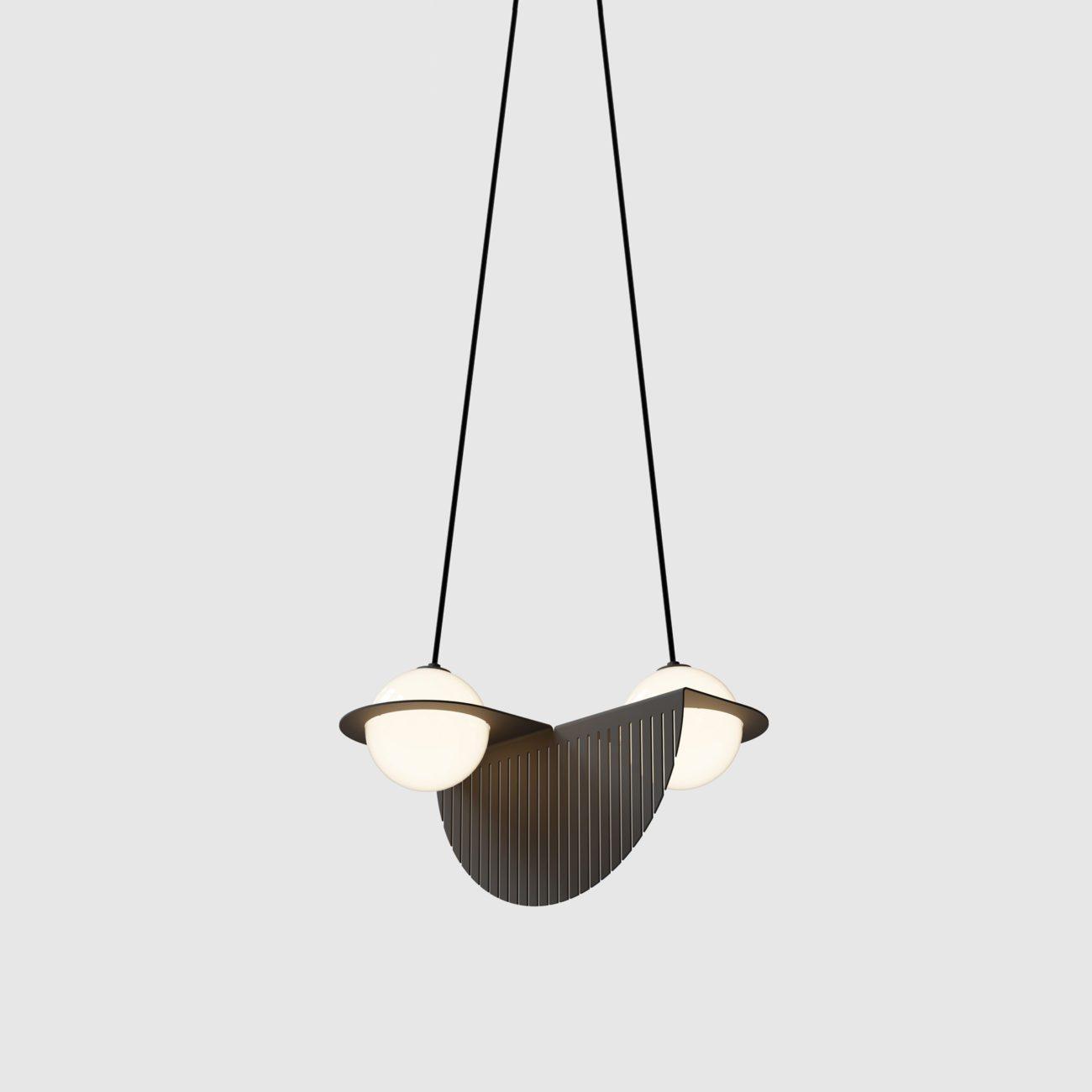 Orbion Black Pendant Lamp Laurent-09 ∅ 16.5″ x H 11.4″ / Dia 42cm x H 29cm / Black Pendant light